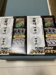 ポケモンカードゲーム　ブラックボルト・ホワイトフレア　カードファイルセット