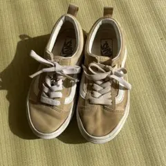 Vans ベージュ スニーカー19センチ