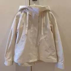 GU ジーユー マウンテンパーカー レディース Sサイズ ホワイト　ブルゾン