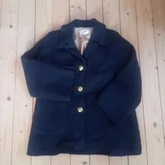 ネイビー ウールコート