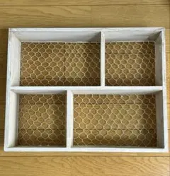 【期間限定出品】　木製ラック　チキンネット　壁掛けにものサムネイル