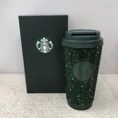 スタバ　ホリデー2025ステンレスタンブラーラインストーン473ml 箱凹み