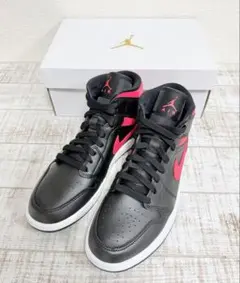新品 Nike Air Jordan 1 ブラック×ピンク ハイカット27.5㎝