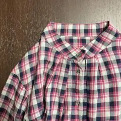 CROCODILE チェック柄 長袖シャツ ブラウス クロコダイル 캐주얼