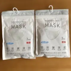 AIRism 洗えるマスク ちいさめMサイズ　ライトグレー