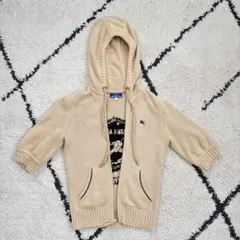 Burberry Blue Label フード付きニットパーカー