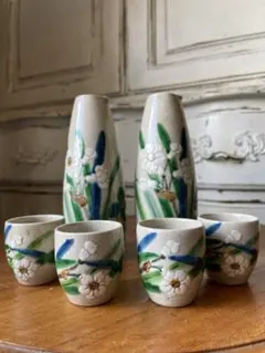 レトロ アイヌ アート 徳利 盃 酒器 郷土玩具 アイヌ 民芸 小樽窯 陶芸 熊 レトロ アイヌ アート 徳利 盃 酒器 郷土玩具 アイヌ 民芸 小樽