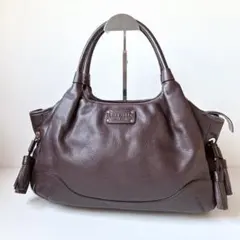 C915 良品 Cole Haan ワンショルダーバッグ シボ革 肩掛け 金具 - メルカリ