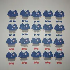 保育園　幼稚園★色紙・寄せ書き用　制服シール20枚★アルバム　卒園　卒業