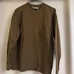 UNIQLO U 長袖クルーネックT Sサイズ(カーキ)