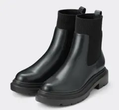 値下げ♡GU リブニットソックスブーツS