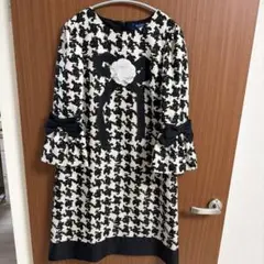 M'S GRACY リボン　ワンピース　ネイビー　38