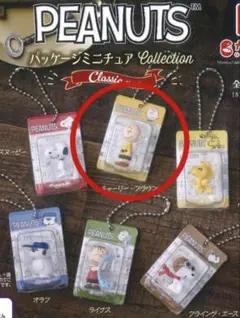 【スヌーピー】 ガチャ　パッケージミニチュアコレクション チャーリー ブラウン
