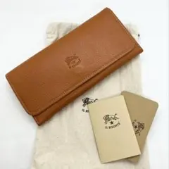 【新品未使用】イルビゾンテ 三つ折り長財布 ☆キャラメルブラウン（ヤキヌメ）☆