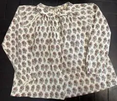 BONTON 花柄 長袖ブラウス 10