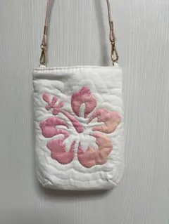 ハンドメイド ハワイアンキルト ショルダーバッグ （パイナップルと