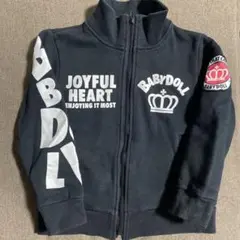 BABYDOLL ジップアップトレーナー 120 黒