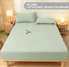 シーツ　シングル　ミントグリーン色