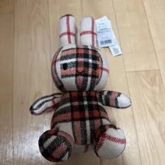 新品タグ付き☆ミッフィー ぬいぐるみ　チェック柄