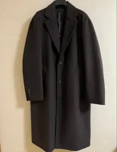 【美品】BEAMS B:MING ロングコート　ダークブラウン　遮熱　羊毛