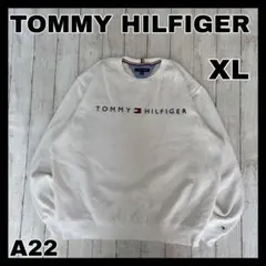 TOMMY HILFIGER スウェット 刺繍ロゴ フラッグロゴ ホワイト XLのサムネイル