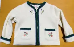 最終値下げ‼️しっかりとした厚さあるフリースボアジップアウター 100