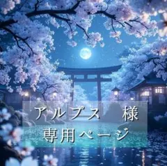 アルプス様専用ページ