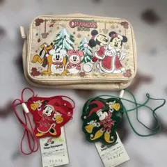 ディズニーポーチ クリスマスデザイン 2008 パスポートケースセット