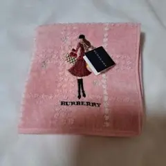 BURBERRY タオルハンカチ ピンク 刺繍のサムネイル