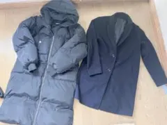 韓国　ロングダウンジャンパー　ネイビーコートセット　まとめ売り　gogosing