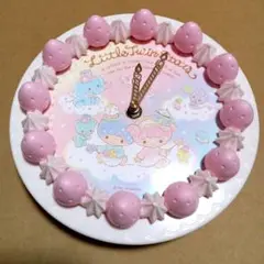 キキララ　置き時計　時計　リトルツインスターズ　未使用に近い　激レア　サンリオ キキララ 置き時計 時計 リトルツインスターズ 未使用に近い 激レア