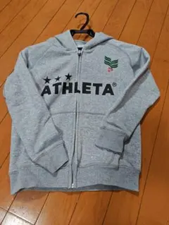 ATHLETA グレー フルジップ パーカー