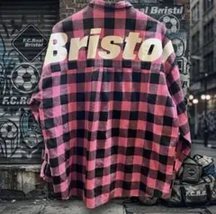 F.C.Real Bristol ネルシャツ ピンク ブリストル　バギーシャツのサムネイル