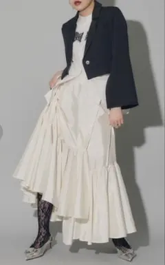 VIOLETTAグロッシーフレアイレヘムスカートのサムネイル
