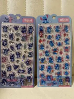ディズニー正規品スティッチ ボンボンドロップシール2種セット
