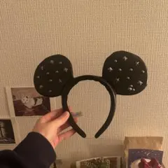 ブラックミッキー耳カチューシャ