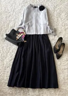 高身長♡オシャレ♡グリーンレーベル ツイードジャケット L 卒業式 入学式