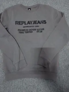 REPLAY スウェット トレーナー グレー Lサイズのサムネイル