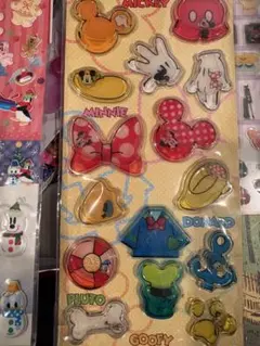 ディズニー ウォーターインシール、ぷくぷくシール 2枚セット