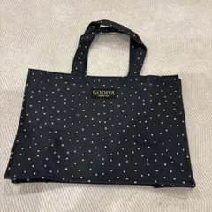 【新品】GODIVA ドット柄 ブラック トートバッグ