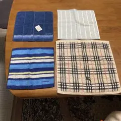 BURBERRY バーバリー ハンカチタオル 4枚セット - メルカリ