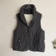 ESTACOT コットン ベスト グレー M