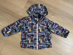 HOT-B チェック柄 フード付きウインドブレーカー