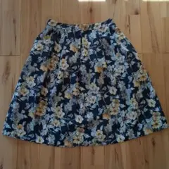 フレアスカート 花柄スカート