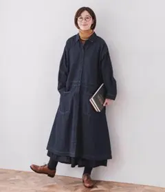 デニム シャツ ワンピース 長袖