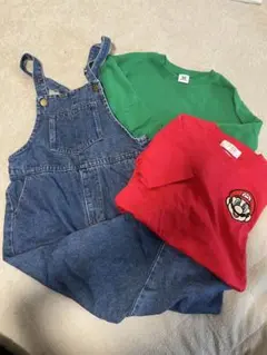 キッズ服 3点セット マリオTシャツ ルイージ
