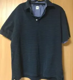 TAKEO KIKUCHI ダークブルーポロシャツ