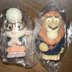 ズートピア ソフビ　パペットマスコット ライオンハート市長 ベルウェザー 副市長