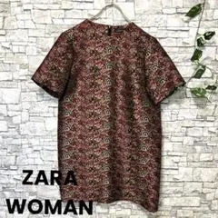 【ZARA WOMAN】半袖ブラウス、チュニック、スモック、ジップ　セール割