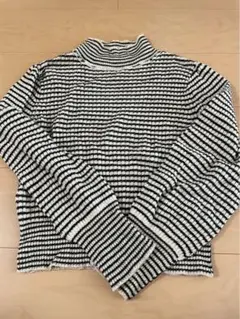 Kastane ボーダー タートルネックセーター